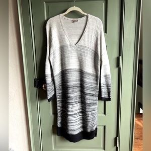 Lilla P Cotton Cashmere Sweater Dress Sz M/L